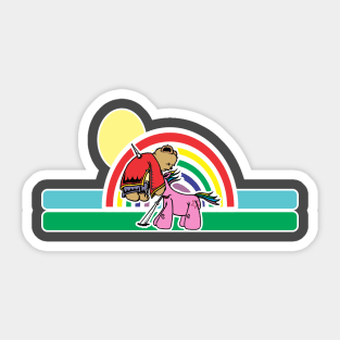 Samurai Teddy Bear Sticker